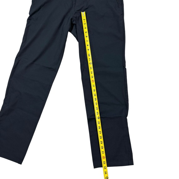 Lululemon Mens Commission‎ Slim Fit Dress Pants Trousers 36x32 Black Golf Slacks - Picture 9 of 14